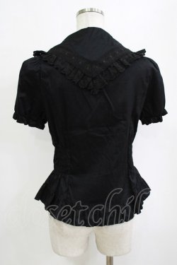 画像3: BPN / サイドシャーリングパフブラウス  ブラック H-26-01-19-064-GO-BL-KB-ZH