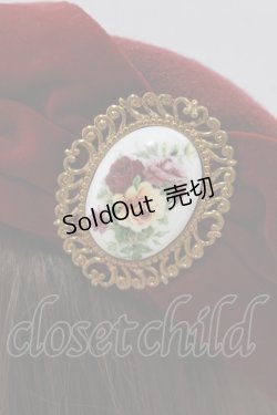 画像2: corgi-corgi / 別珍リボンベレー  ワイン H-26-01-19-076-GO-AC-KB-ZH