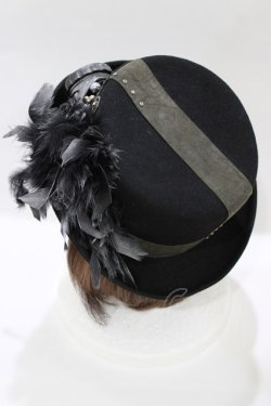 画像3: corgi-corgi / STEAMフェザーハット  ブラック H-26-01-19-077-GO-AC-KB-ZH