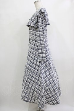 画像2: merry jenny / ぽこぽこチェックセーラーワンピース S ネイビー H-26-01-19-008-LO-OP-KB-ZH