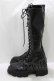 画像2: jouetie / ストレッチレースアップロングブーツ L ブラック H-26-01-19-080-EL-SH-KB-ZH (2)