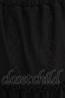 画像4: merry jenny / スカラップカットレースティアードスカート  ブラック H-26-01-19-011-LO-SK-KB-ZH