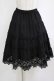 画像1: axes femme / カットワークスカート  ブラック H-26-01-19-016-AX-SK-KB-ZH (1)