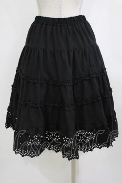 画像3: axes femme / カットワークスカート  ブラック H-26-01-19-016-AX-SK-KB-ZH