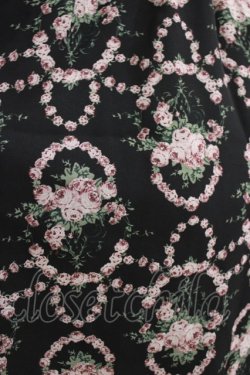 画像4: axes femme / ローズリースシフォンワンピース  ブラック H-26-01-19-018-AX-OP-KB-ZH