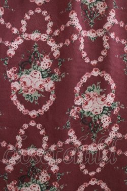 画像4: axes femme / ローズリースシフォンワンピース  ワイン H-26-01-19-019-AX-OP-KB-ZH