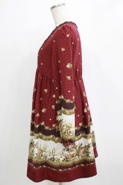 画像2: axes femme / ローズドットチュニック  ワイン H-26-01-19-020-AX-OP-KB-ZH