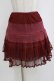 画像1: axes femme / チュールプリーツスカート  ワイン H-26-01-19-023-AX-SK-KB-ZH (1)
