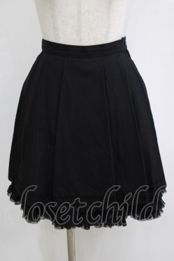 画像1: PEACE NOW / 裾フリルタックスカート  ブラック H-26-01-19-026-PU-SK-KB-ZH