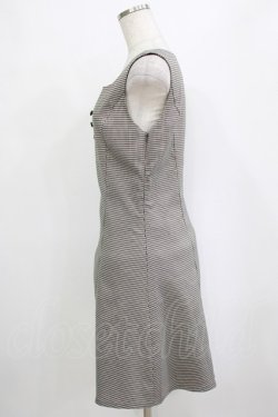 画像5: Fi.n.t / スカラップ使いレイヤードチェックワンピース Free BLACK×GY H-26-01-20-024-CA-OP-NS-ZH