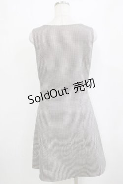 画像6: Fi.n.t / スカラップ使いレイヤードチェックワンピース Free BLACK×GY H-26-01-20-024-CA-OP-NS-ZH