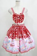 Angelic Pretty / Diner Dollスカート Free レッド H-26-01-20-003-AP-SK-NS-ZH