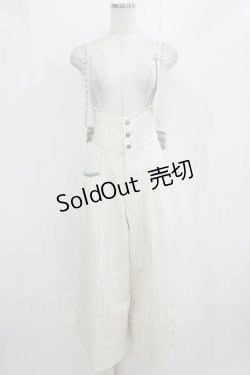 画像1: Hoshibako Works / ポルト・フレスカ サスペンダー付きパンツ Free オフ/サックス H-26-01-20-030-LO-PA-NS-ZH