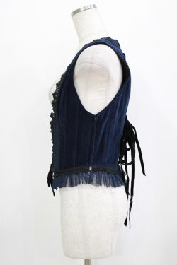 画像2: Hoshibako Works / ルージュ&ノワールボディスコルセットベスト Free ネイビー H-26-01-20-031-LO-JA-NS-ZH