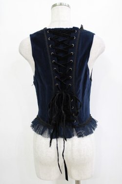 画像3: Hoshibako Works / ルージュ&ノワールボディスコルセットベスト Free ネイビー H-26-01-20-031-LO-JA-NS-ZH