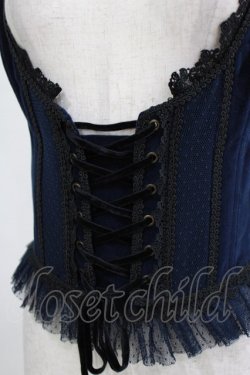 画像4: Hoshibako Works / ルージュ&ノワールボディスコルセットベスト Free ネイビー H-26-01-20-031-LO-JA-NS-ZH