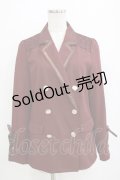 axes femme / 袖レースアップジャケット M ワイン H-26-01-20-038-AX-JA-NS-ZH