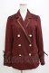 画像1: axes femme / 袖レースアップジャケット M ワイン H-26-01-20-038-AX-JA-NS-ZH (1)