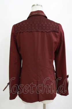 画像3: axes femme / 袖レースアップジャケット M ワイン H-26-01-20-038-AX-JA-NS-ZH