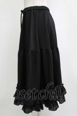 画像2: axes femme Kawaii / ミディフリルペチスカート M ブラック H-26-01-20-041-AX-SK-NS-ZH