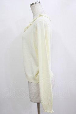 画像2: m petit by misako / TT*AOKフリルニットCD LL アイボリー H-26-01-20-043-LO-TO-NS-ZH