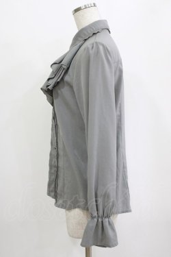 画像2: axes femme / ラッフルフリルブラウス M グレー H-26-01-20-045-AX-BL-NS-ZH