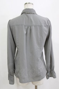 画像3: axes femme / ラッフルフリルブラウス M グレー H-26-01-20-045-AX-BL-NS-ZH