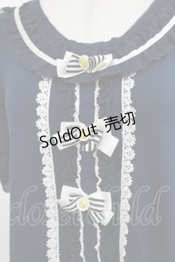 画像4: axes femme / ストライプフリルカットソー M ネイビー H-26-01-20-048-AX-TO-NS-ZH