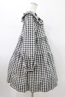 画像3: Candy Stripper / TINY RIBBON CHECK DRESS  オフホワイト×ブラック H-26-01-20-1039-PU-OP-KB-ZH