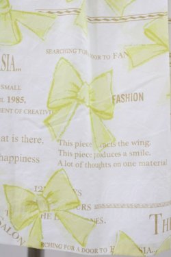 画像5: Jane Marple / The 35th ribbonスクエアドレス  オフホワイト×イエロー H-26-01-20-1040-JM-OP-KB-ZH