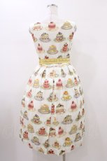 画像2: Jane Marple / Anniversary cakesスクエアドレス  アイボリー H-26-01-20-1041-JM-OP-KB-ZH (2)