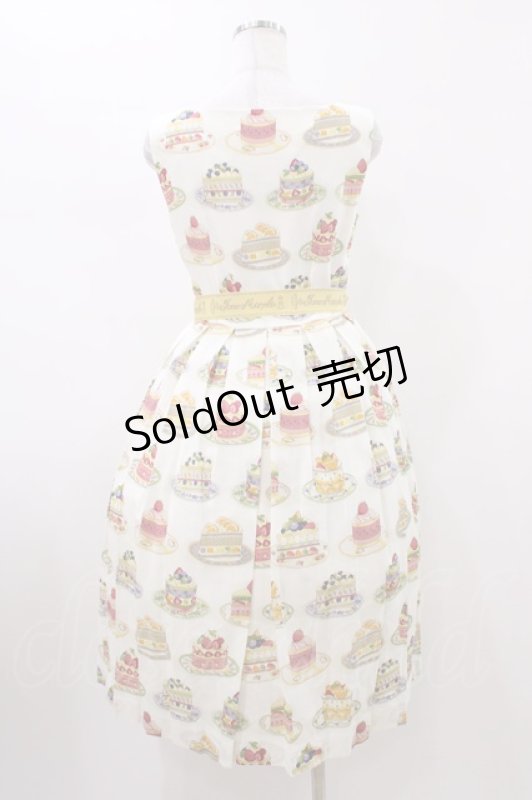 画像2: Jane Marple / Anniversary cakesスクエアドレス  アイボリー H-26-01-20-1041-JM-OP-KB-ZH (2)