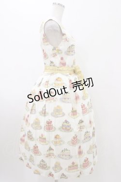 画像3: Jane Marple / Anniversary cakesスクエアドレス  アイボリー H-26-01-20-1041-JM-OP-KB-ZH