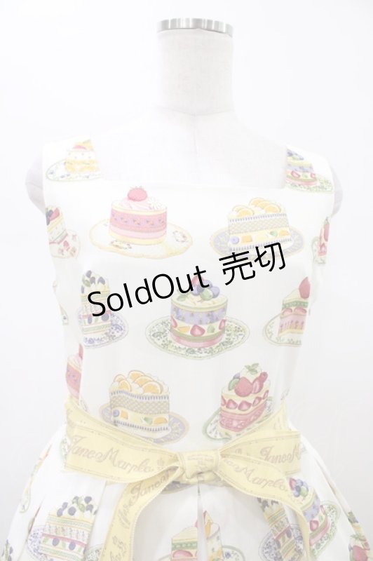 画像4: Jane Marple / Anniversary cakesスクエアドレス  アイボリー H-26-01-20-1041-JM-OP-KB-ZH (4)