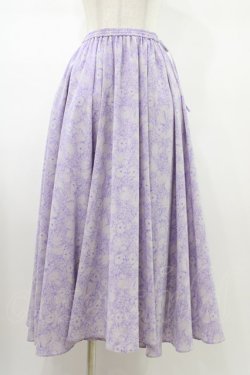 画像1: Franche Lippee / おしくらまんじゅうマキシスカート  ラベンダー H-26-01-20-1044-LO-SK-KB-ZH