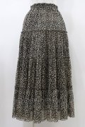 Candy Stripper / TULLE TIERED SKIRT  レオパード H-26-01-20-1047-PU-SK-KB-ZH