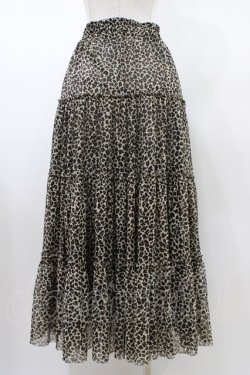 画像2: Candy Stripper / TULLE TIERED SKIRT  レオパード H-26-01-20-1047-PU-SK-KB-ZH