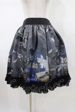 画像1: ATELIER PIERROT / Fallen Angelスカート  黒 H-26-01-20-1048-EL-SK-KB-ZH