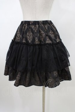 画像2: STEAM / プリントスカート  黒 H-26-01-20-1049-HN-SK-KB-ZH