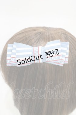 画像2: Jane Marple / Bonjour Paris ribbon hair-corsage  blue gray H-26-01-20-1005-JM-AC-KB-ZH