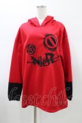 NieR Clothing / 長袖プルパーカー F 赤 H-26-01-20-1055-PU-TO-KB-ZH