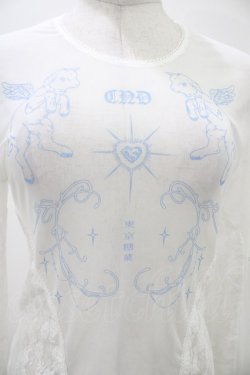 画像3: Candy Stripper / TATTOO LACE SHEER   オフホワイト H-26-01-20-1057-PU-TO-KB-ZH