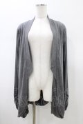 Rozen Kavalier / ドレープ風カットソーカーディガン  グレー H-26-01-20-1059-OO-TO-KB-ZH