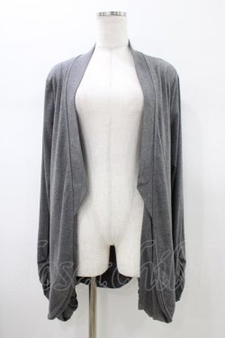 画像1: Rozen Kavalier / ドレープ風カットソーカーディガン  グレー H-26-01-20-1059-OO-TO-KB-ZH