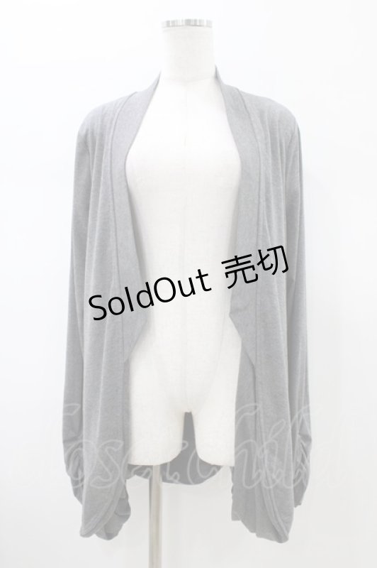 画像1: Rozen Kavalier / ドレープ風カットソーカーディガン  グレー H-26-01-20-1059-OO-TO-KB-ZH (1)
