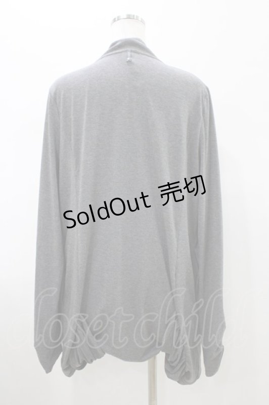 画像2: Rozen Kavalier / ドレープ風カットソーカーディガン  グレー H-26-01-20-1059-OO-TO-KB-ZH (2)