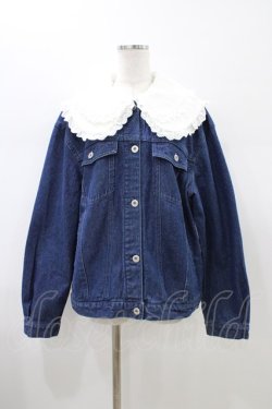 画像1: Candy Stripper / FRILL COLLARジャケット  ブルー H-26-01-20-1060-PU-JA-KB-ZH