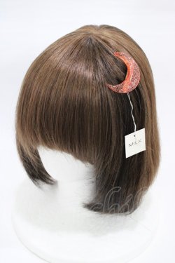 画像1: MILK / レッドムーンバレッタ  レッドラメ H-26-01-20-1006-ML-AC-KB-ZH