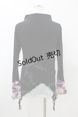 画像2: gouk / レイヤード風カーディガン  グリーン×ブラック H-26-01-20-1061-GO-TO-KB-ZH