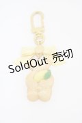 Q-pot. / テディベアクッキーキーホルダー  ミルククッキー×レモン H-26-01-20-1012-QP-ZA-KB-ZH